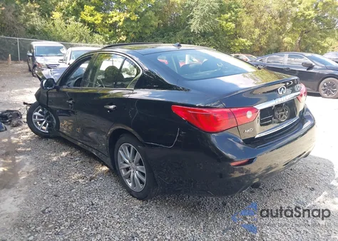 2015 Infiniti Q50 Premium from USA, damaged, VIN JN1BV7ARXFM416285
